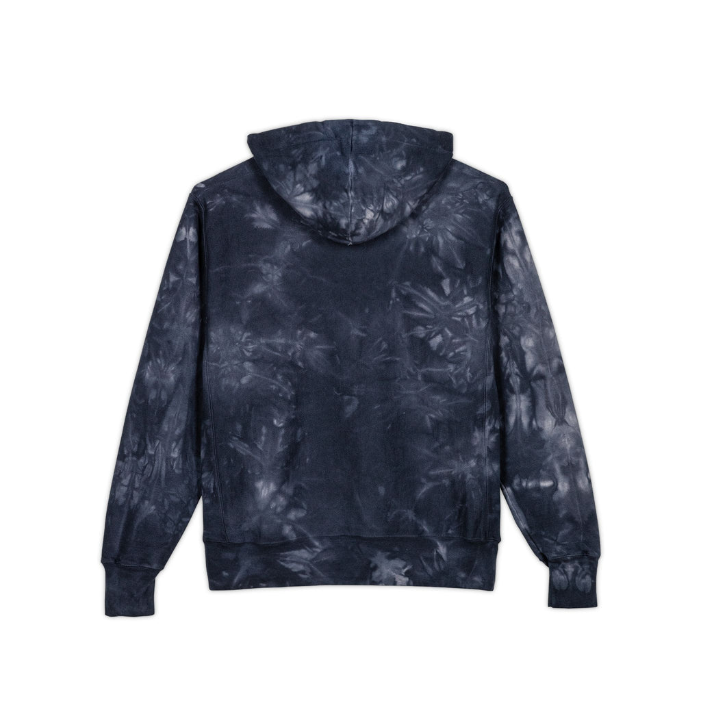 Tie-Dye Hoodie — Embroidered -Style Pullover