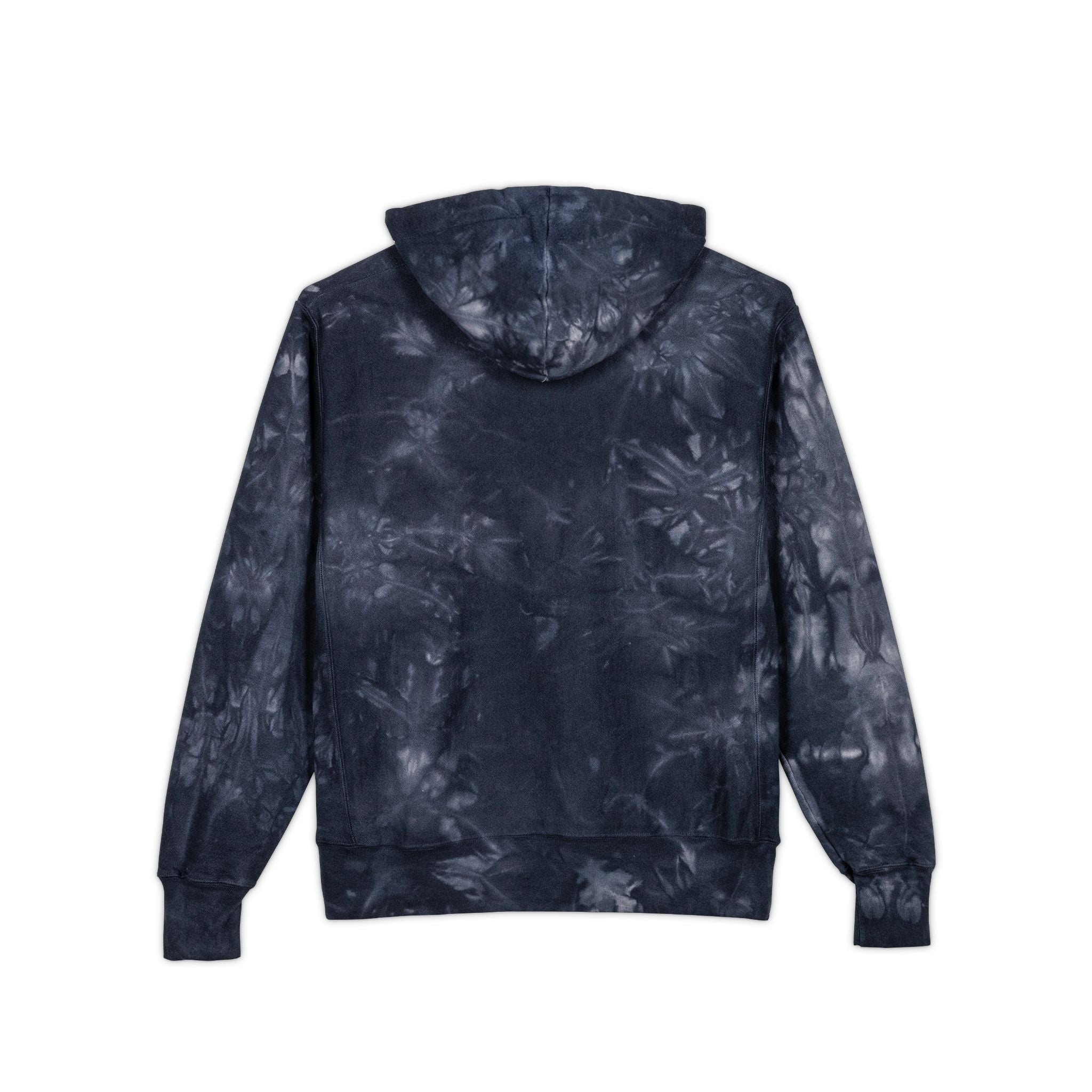 Tie-Dye Hoodie — Embroidered -Style Pullover