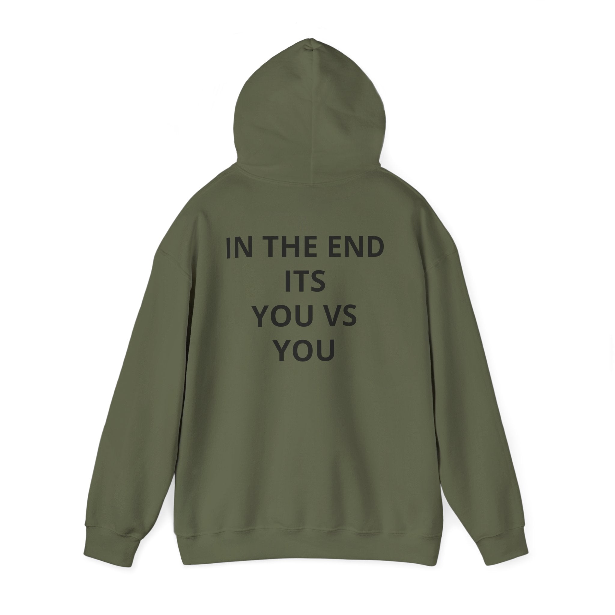 KingKilla Crown Skull hoodie | In the End Its You Vs You back print