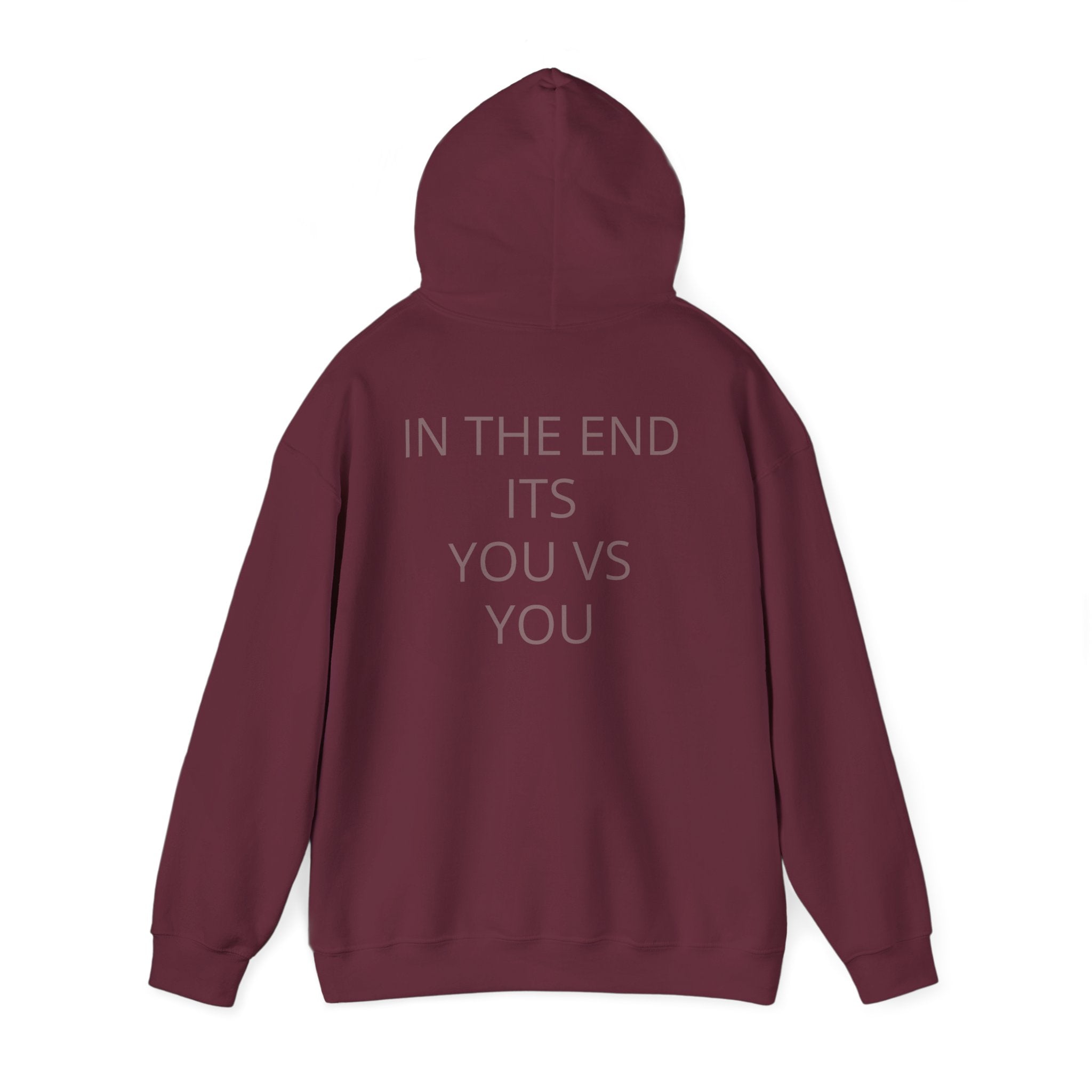 KingKilla Crown Skull hoodie | In the End Its You Vs You back print