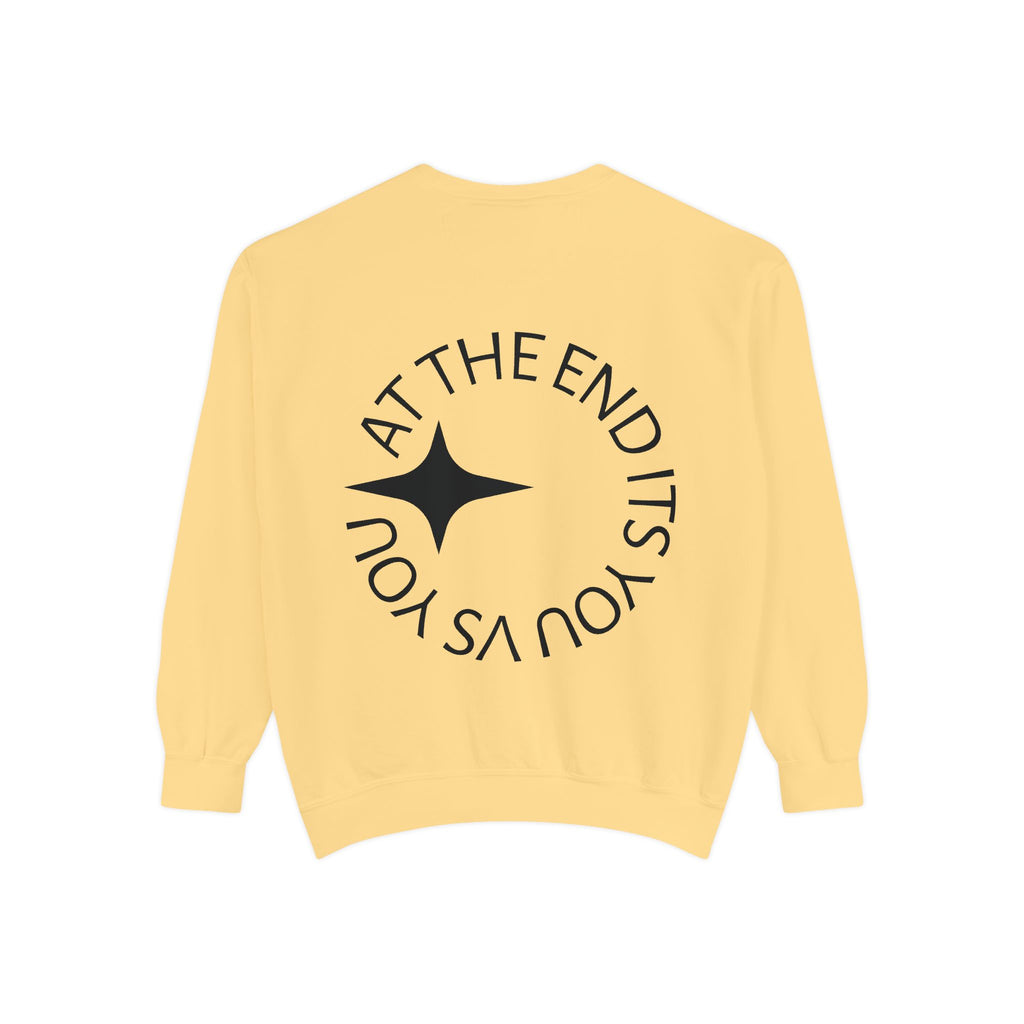 King Killa Lion Crest sweatshirt | Graphic Crewneck with Back Script Circle