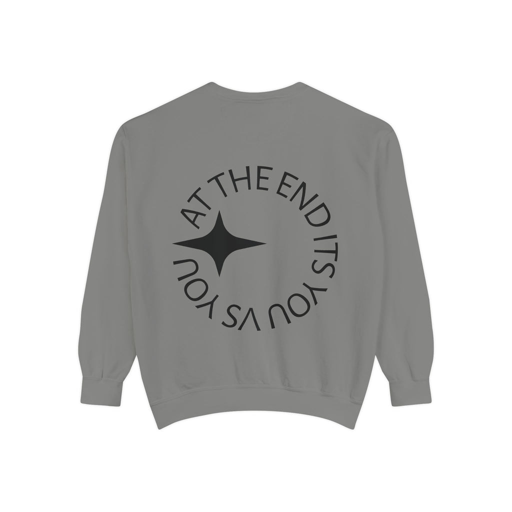 King Killa Lion Crest sweatshirt | Graphic Crewneck with Back Script Circle