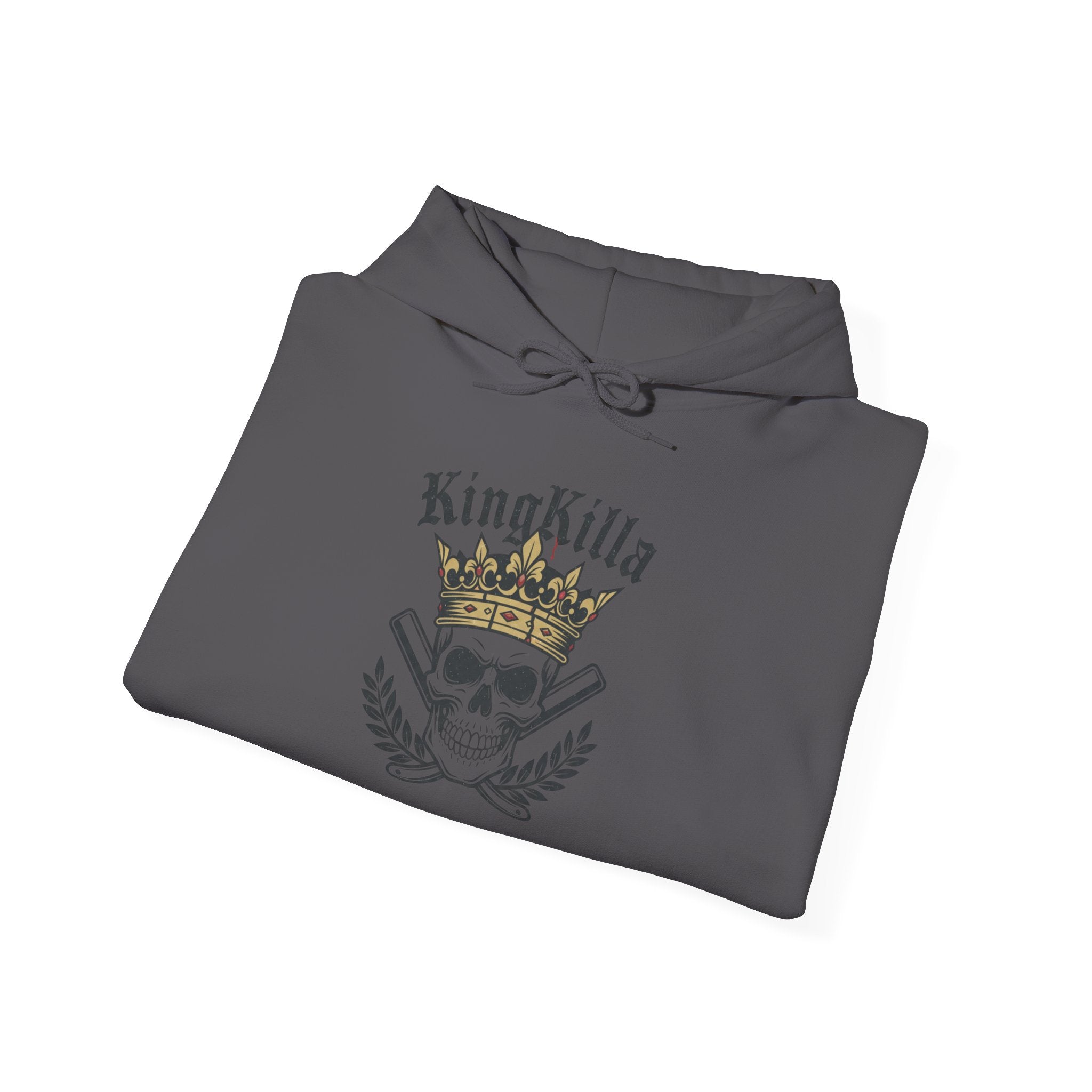 KingKilla Crown Skull hoodie | In the End Its You Vs You back print