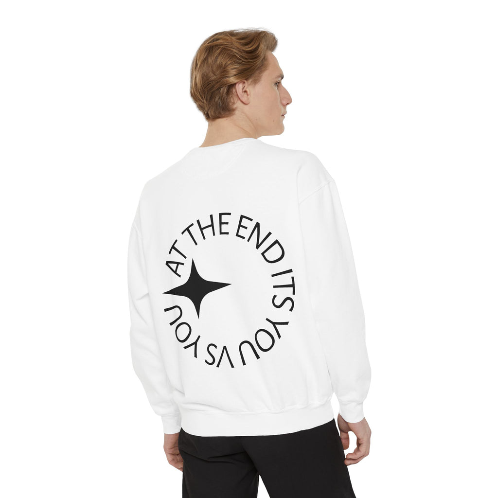 King Killa Lion Crest sweatshirt | Graphic Crewneck with Back Script Circle