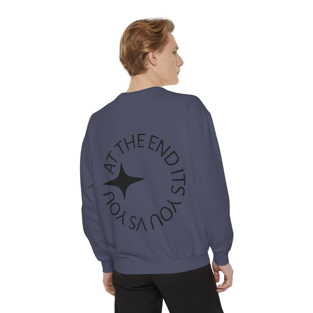 King Killa Lion Crest sweatshirt | Graphic Crewneck with Back Script Circle
