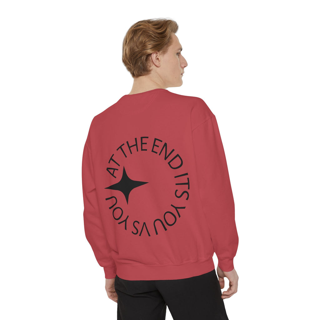 King Killa Lion Crest sweatshirt | Graphic Crewneck with Back Script Circle