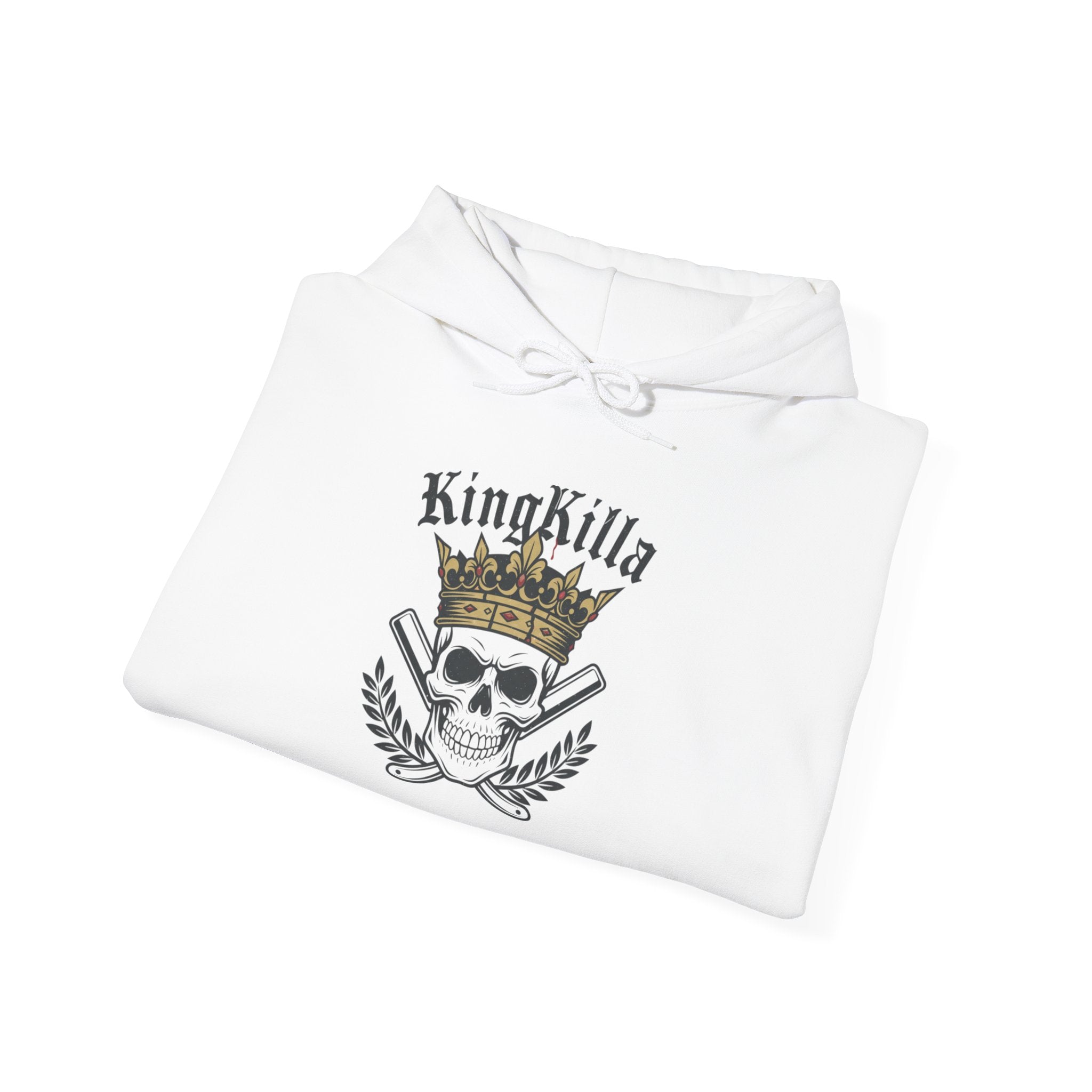 KingKilla Crown Skull hoodie | In the End Its You Vs You back print