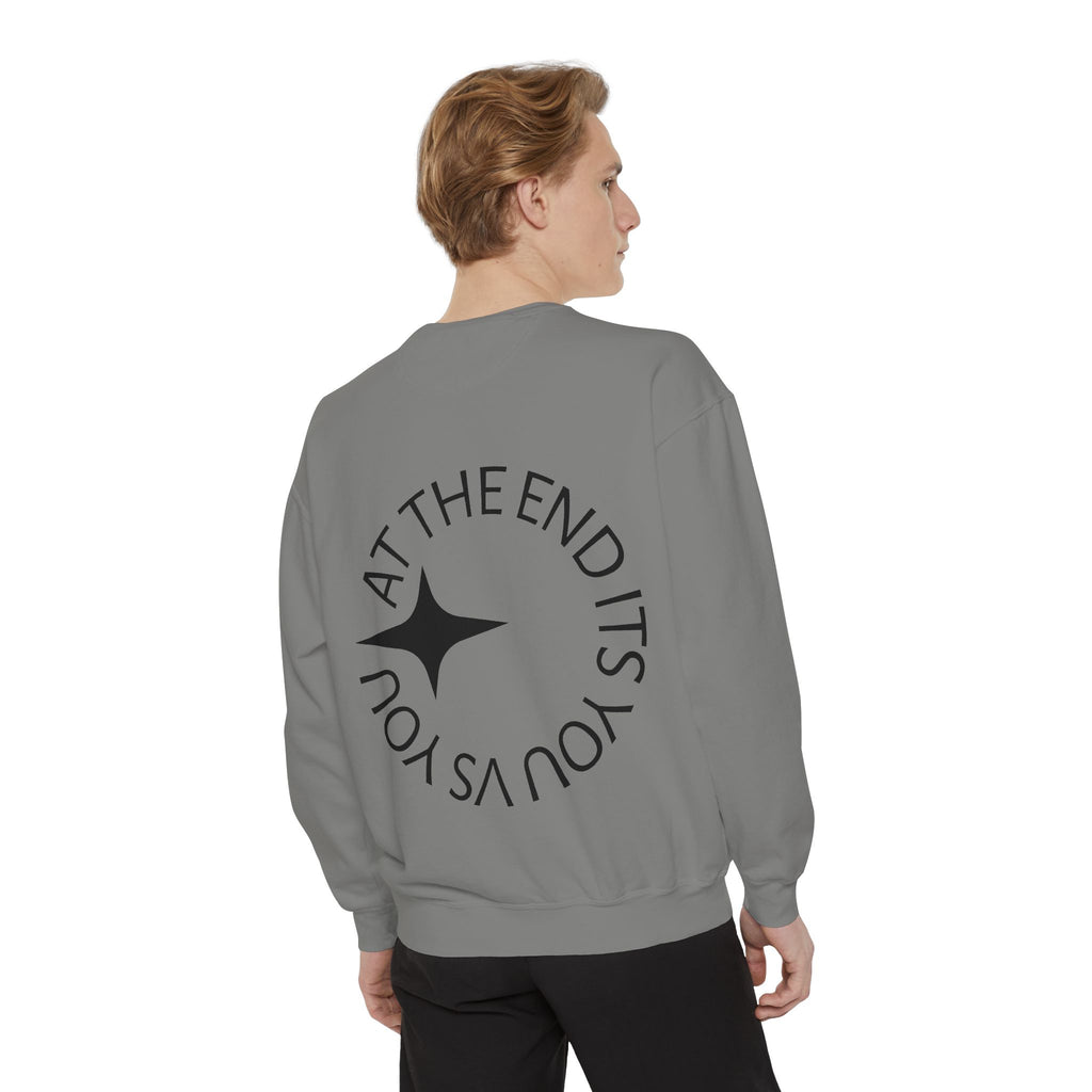 King Killa Lion Crest sweatshirt | Graphic Crewneck with Back Script Circle