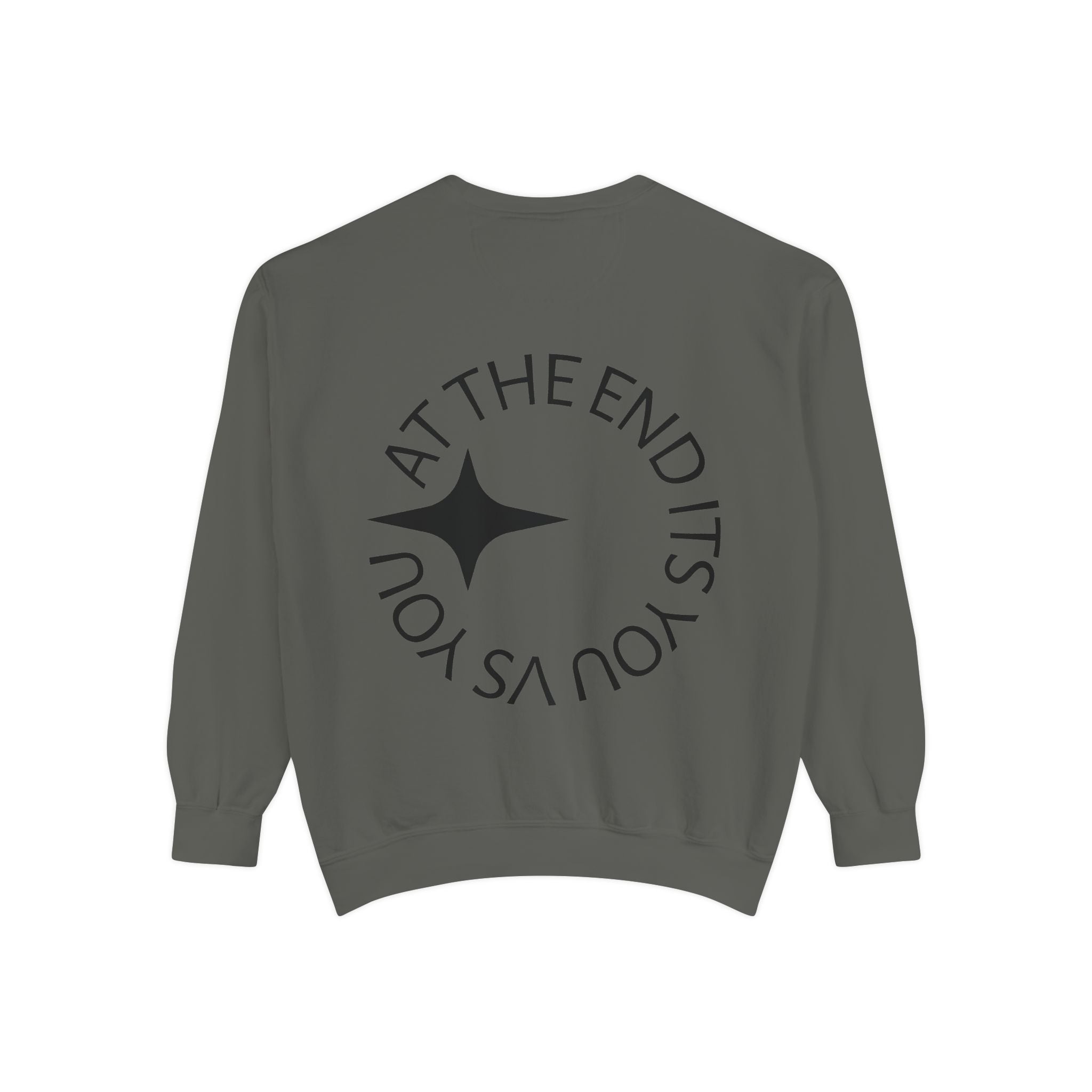 King Killa Lion Crest sweatshirt | Graphic Crewneck with Back Script Circle