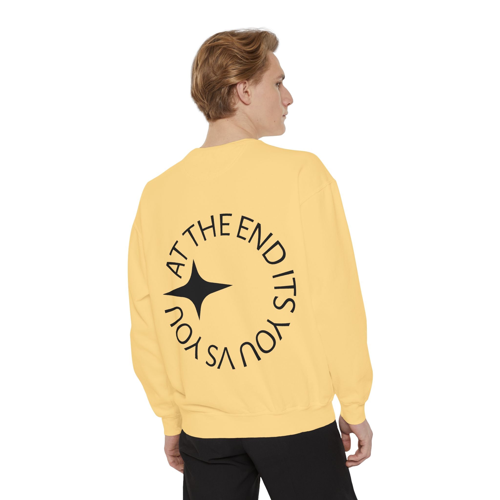 King Killa Lion Crest sweatshirt | Graphic Crewneck with Back Script Circle