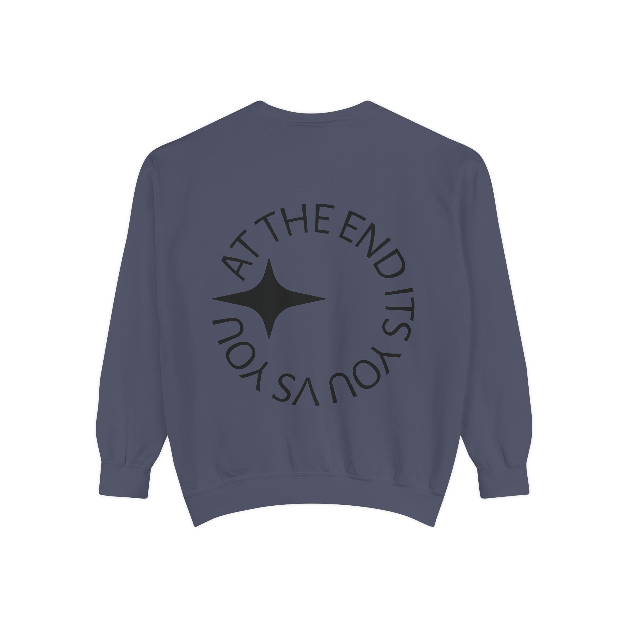 King Killa Lion Crest sweatshirt | Graphic Crewneck with Back Script Circle